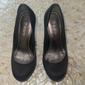 BEBE HEELS WORN TWICE